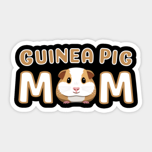 Cute Guinea Pig Mom Sticker